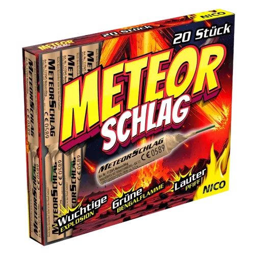 Meteorschlag, 20er-Schtl. — Batterien — von NICO — Silvester-Feuerwerk kaufen bei stopine