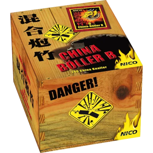 China-Böller B, Schinken mit 40 × 6er-Päckchen — Böller — von NICO — Silvester-Feuerwerk kaufen bei stopine