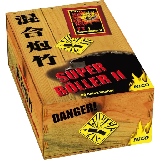 Super-Böller II, Schinken mit 20 × 4er-Päckchen — Böller — von NICO — Silvester-Feuerwerk kaufen bei stopine
