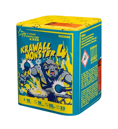 Krawallmonster 4 — Batterien — von Startrade — Silvester-Feuerwerk kaufen bei stopine