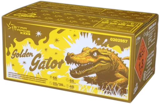 Golden Gator — Verbundfeuerwerk — von Startrade — Silvester-Feuerwerk kaufen bei stopine