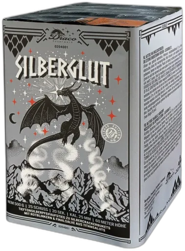 Silberglut — Batterien — von Draco — Silvester-Feuerwerk kaufen bei stopine
