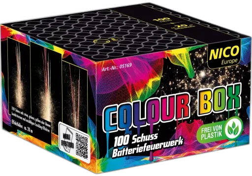Colour Box, 100 Schuss — Batterien — von NICO — Silvester-Feuerwerk kaufen bei stopine