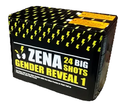 Zena Gender Reveal 1 24 Schuss — Batterien — von Zena — Silvester-Feuerwerk kaufen bei stopine