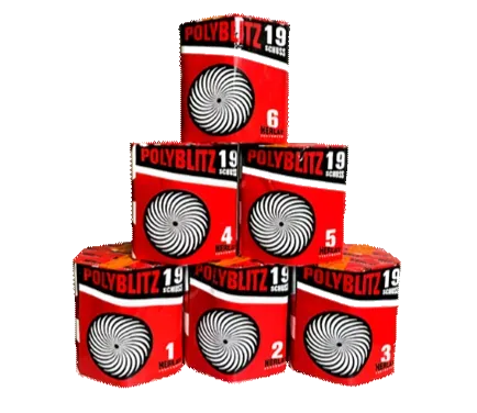 Polyblitz 19 Schuss — Batterien — von Zena — Silvester-Feuerwerk kaufen bei stopine