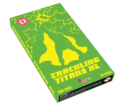 Crackling Titans XL, 25 Stück — Jugendfeuerwerk (Kat. F1) — von Zena — Silvester-Feuerwerk kaufen bei stopine